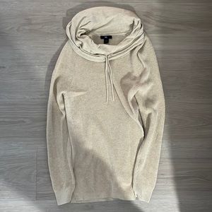 Gap M oatmeal color cowl neck long sleeve